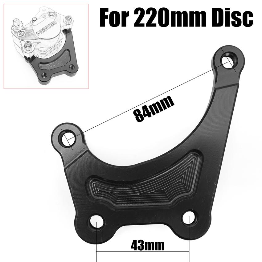 Brzdový třmen pro elektrokolo jedna sada Píst 84 mm Montáž Přední Zadní kolo Držák pro 180 200 220mm Brzdový kotouč pro Honda Yamaha Kawasaki