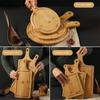Rectangle Wooden Pizza Tray Wooden Bread Fruit Sushi Tray Durable Cutting Board  Food Display