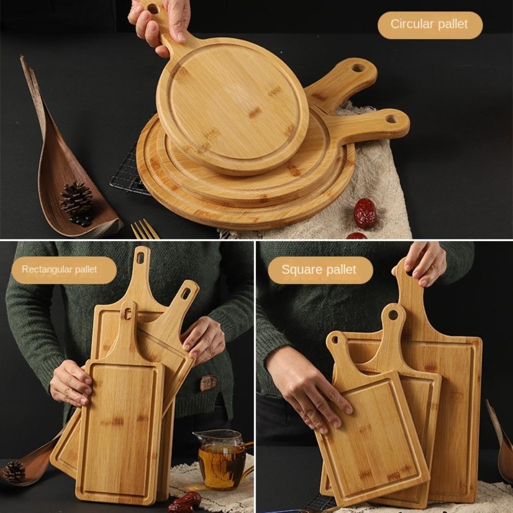 Rectangle Wooden Pizza Tray Wooden Bread Fruit Sushi Tray Durable Cutting Board  Food Display