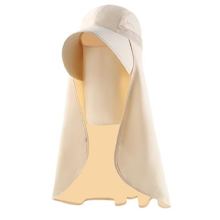 Sunshade Sun Hat with Large Shawl Neck Flap for Outdoor Activities Adjustable Neck Covering Stylish Neck Flap
