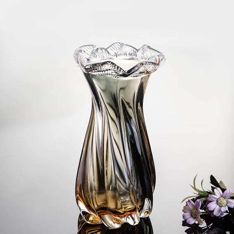 

Высококачественная стеклянная ваза для цветов ручной работы