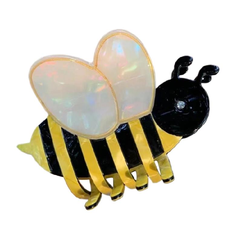 Honeybee Claw Clip for Adult Kids Hair Claw Clip Strong Hair Grip for Hairstyle Ponytail Holder Girl Lovely Hair Decors