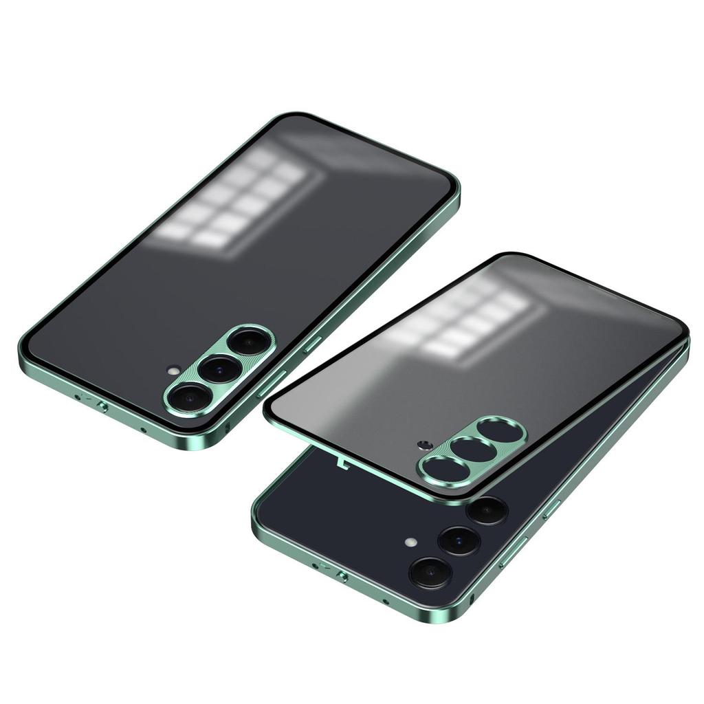 Samsung A55 Metal Frame Snap-On A15 Phone Case, Single-Sided Frosted for Samsung A35, S24FE Compatible.