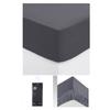 Fitted Sheet - Smart Home - 90x190 Cm - 100% Cotton - Dark Grey - Plain