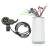 1000W 36V 48V Brushless Speed Motor Controller LCD Round Display with Thumb Throttle for Electric