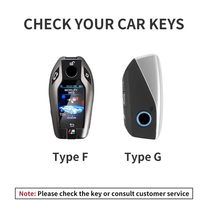 Car Key Cover for Bmw X3 G01 G31 X5 G05 X4 G02 G30 G32 I8 X7 M5X F20 Leather Car Key Case Cover