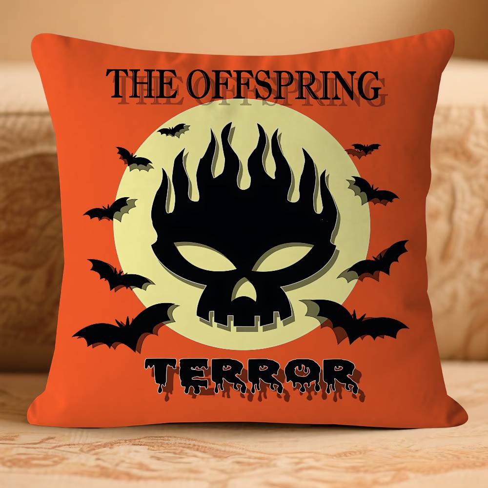 

P-PunkS R-Rock The Offspring Logo Pillow Case Removable Washable Cushion Cover – All-Season Soft Linen 16x16Inch