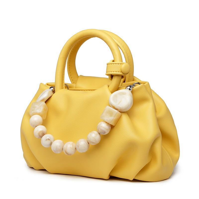 2026 New Fashionable Cross-border Pleated Cloud Bag Portable Temperament Korean Style Ins One-shoulder Cross-slung Dumpling 26x9x12