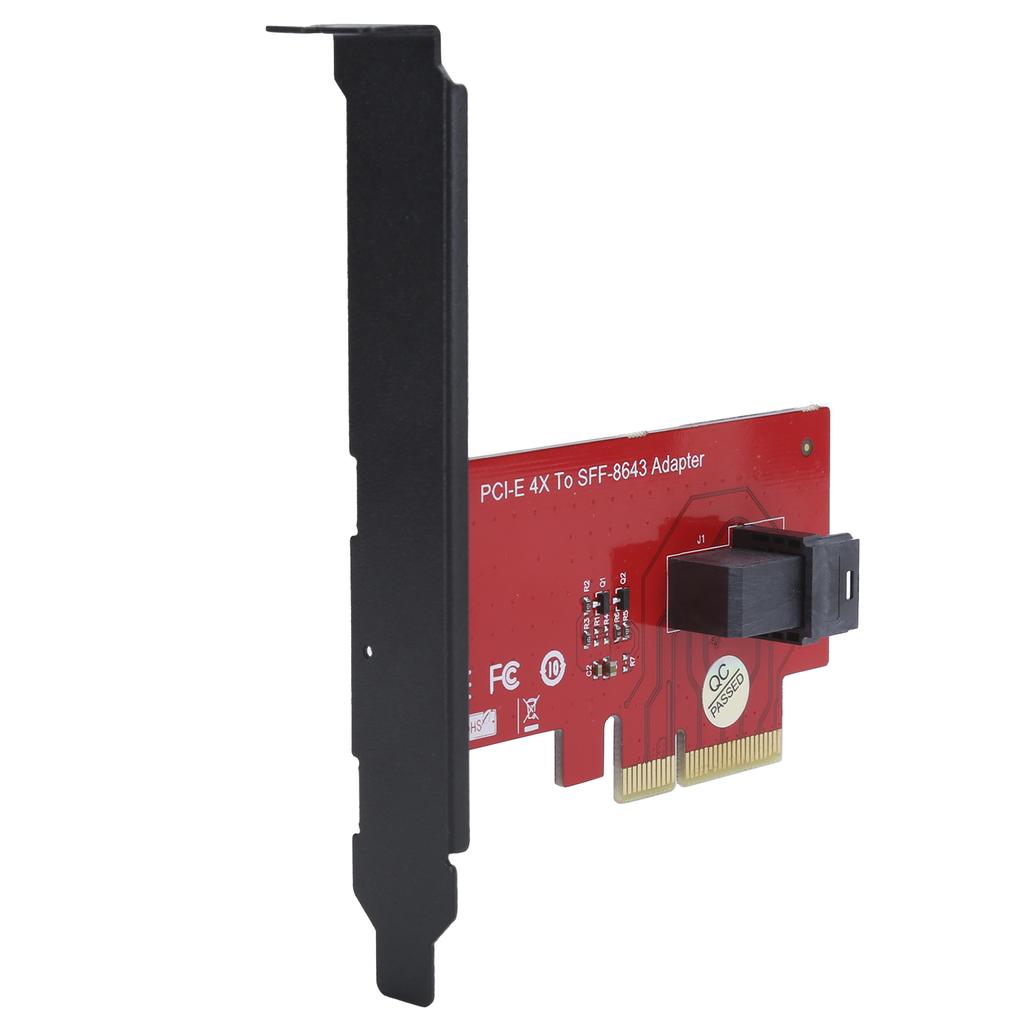 Carte Adaptateur Convertisseur SFF-8643 vers PCI-E 4X avec 1 Connecteur Femelle Mini SAS HD 36 Broches
