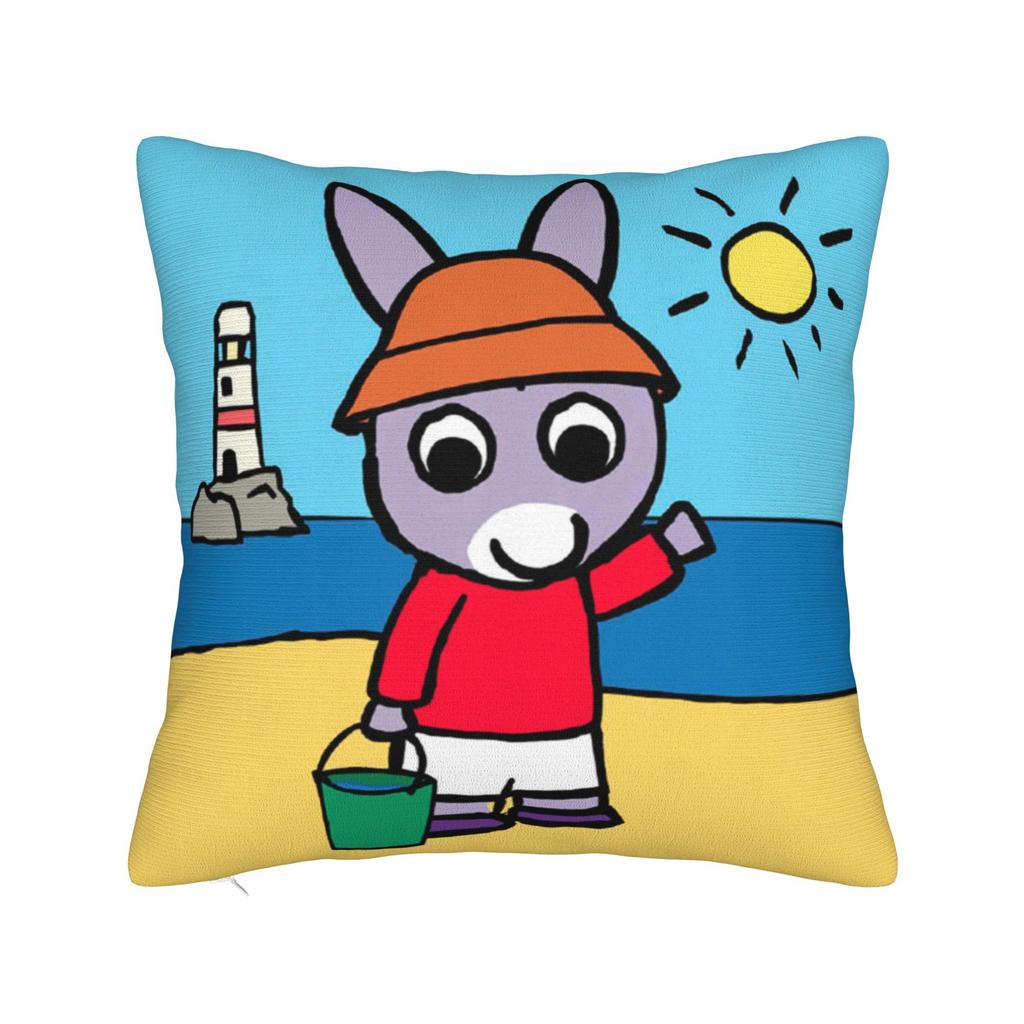 Kawaii Trotro Cartoon Pillowcase Polyester Cushion Cover Decorations Animation Throw Pillow Case Cover Home Zippered 40X40cm