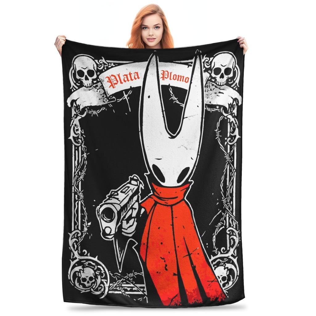 Hollow Knight Silksong Hornet Silksong Aiguille Chasseuse Couvertures Polaire Nouveauté Couvertures Chaudes pour Literie Salon Hiver