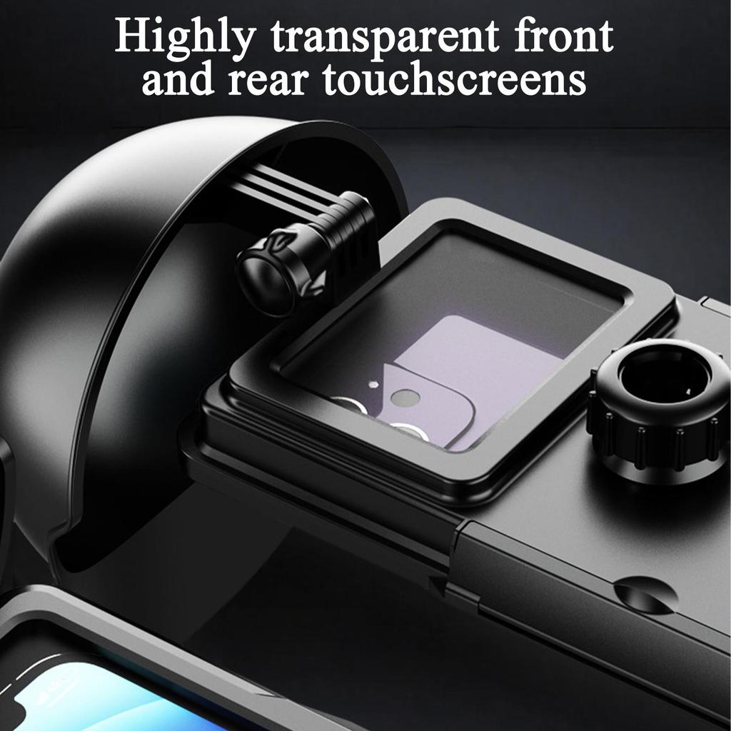 Motorcycle Phone Holder With Sun Hat Waterproof Mobile Mount For Women Men Riding Bicycles Scooters Strollers Accessories