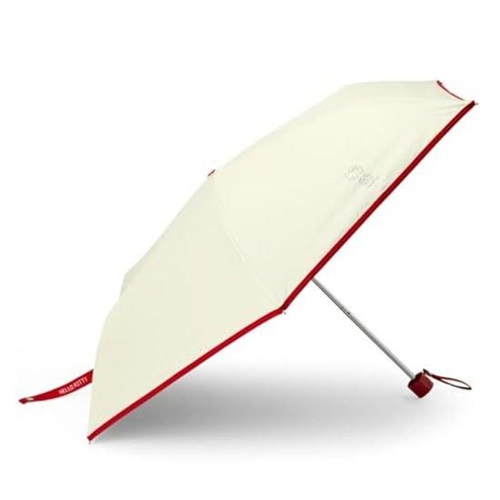 Sanrio Folding Umbrella Sun Rain Hello Kitty 100 Polyester UV Cut Rate 99.9 Higher Light Blocking Water Repellent Treatment 297780