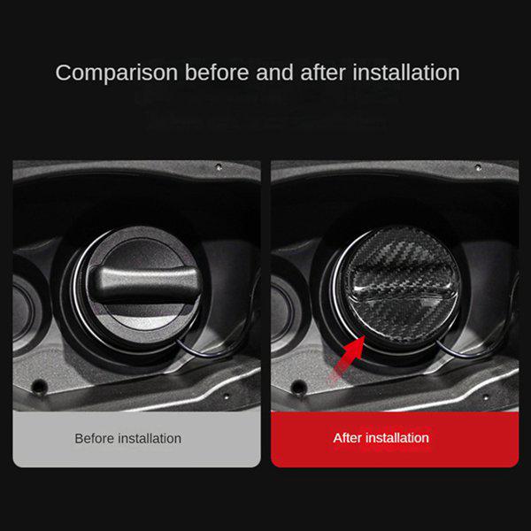 Mercedes-AMG G-Wagen Dry Carbon Fiber Fuel Tank Cap Sticker for Interior/Exterior Modification.