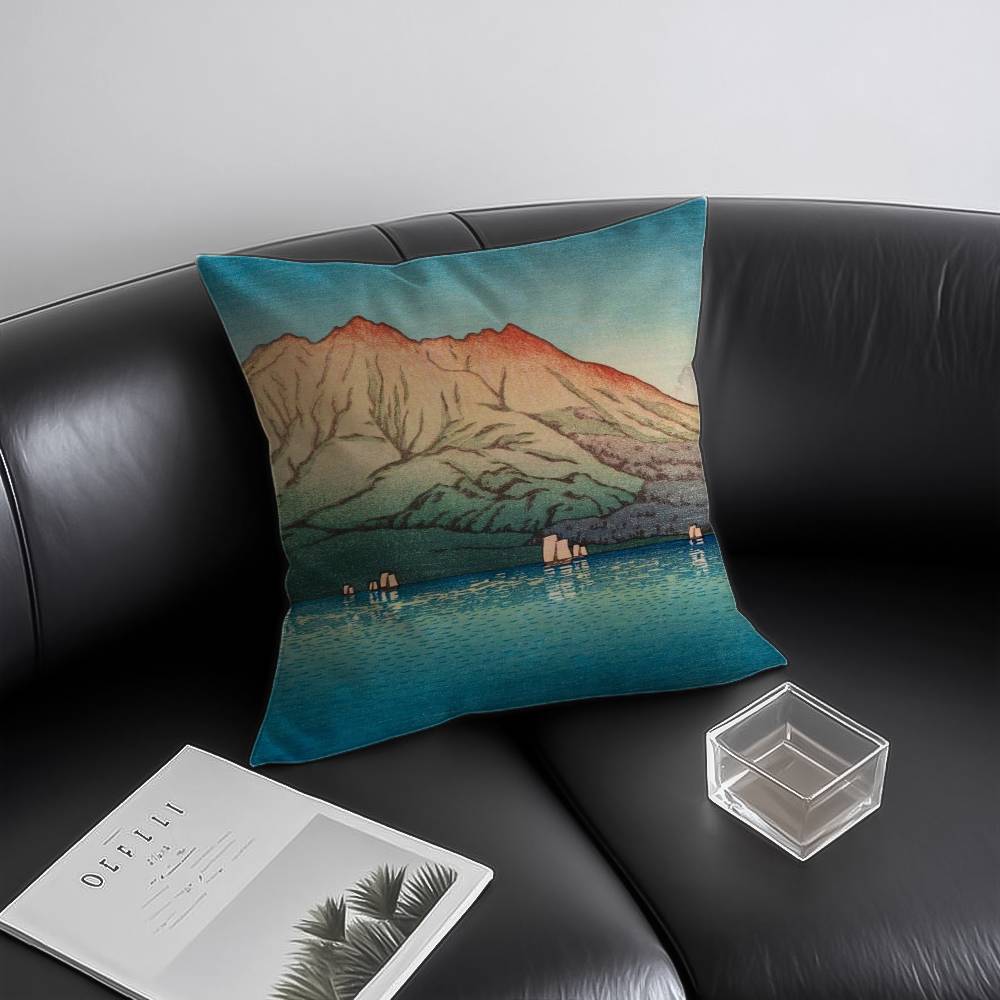 Kawase H-Hasui Pillow Case Anti-dustmite Invisible zipper Sofa Bed