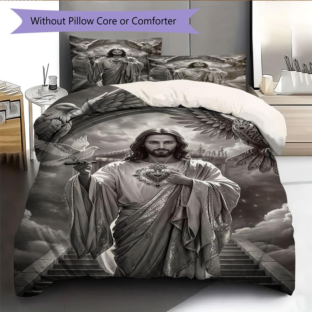 Pure Comfort Bedding Quilt Set Quilt Cover Pillowcase Home Decoration Birthday Gift (1 * duvet cover + 2 * pillowcase, without core)