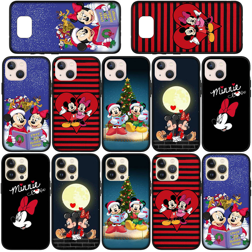 Phone Case for Samsung Galaxy S25 S23 S22 S24 Ultra FE A05 A06 A15 A16 A36 A37 A35 A54 A55 A56 A57 A25 A26 A53 A17 Cartoon Mickey Mouse Minnie Cover