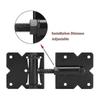 Heavy Duty Self Closing Gate Hinges for Wooden Fences Gates, 90 Degree Adjustable Gate Door Hinges Hardware Kit 2 Pack