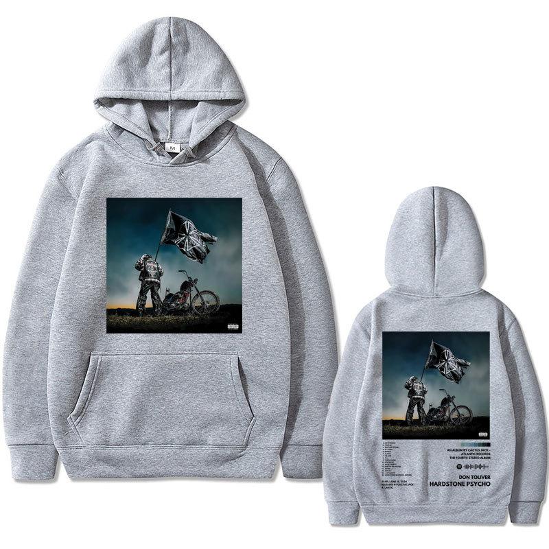 Rapper Don Toliver Hardstone Psycho Album Double Sided Graph Men Hoodies Fashion Letter Printed  Sweatshirts Hooded Pullover 3XL