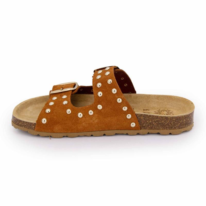 Mules suede boucle effet clou Femme I AM