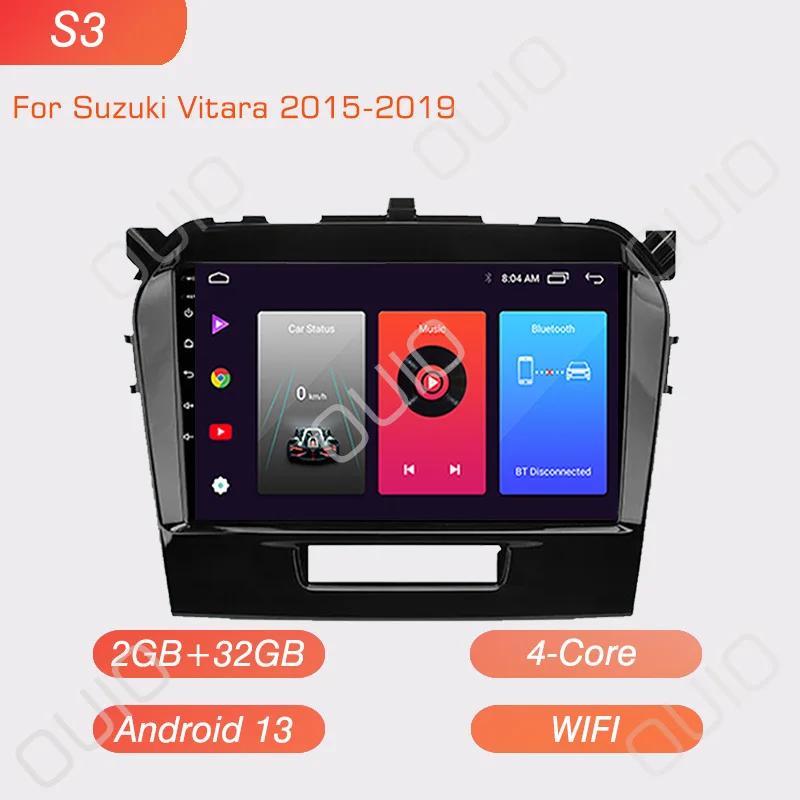 4G Android 13 Radio For Suzuki Vitara 2017 2018 2019 2020 Car stereo Multimedia Player Carplay Auto GPS navigation