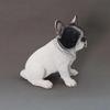 Simulated Black & White French Bulldog Resin Figurine Ornaments Home Room Decoration Dog Puppy Animal Statue Cute Birthday Gifts