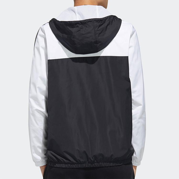 Adidas Neo Side Stripe Casual Sports Jacket Men Outerwear Black FU1058