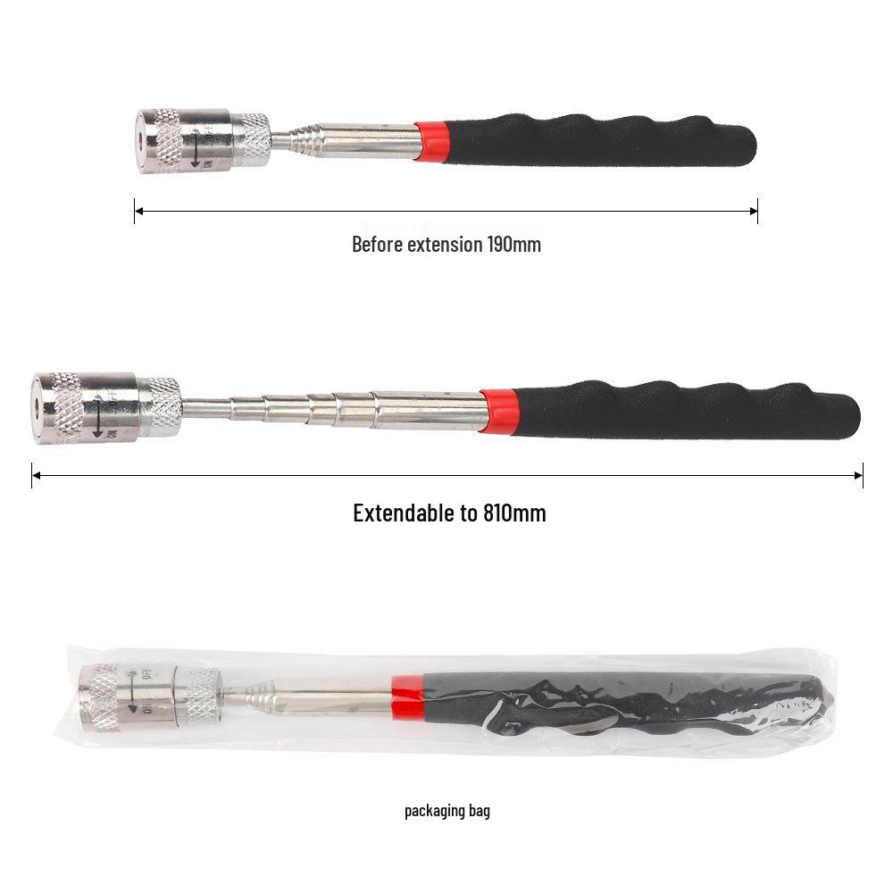 Telescopic Magnetic Picker with LED Light for Metal Parts