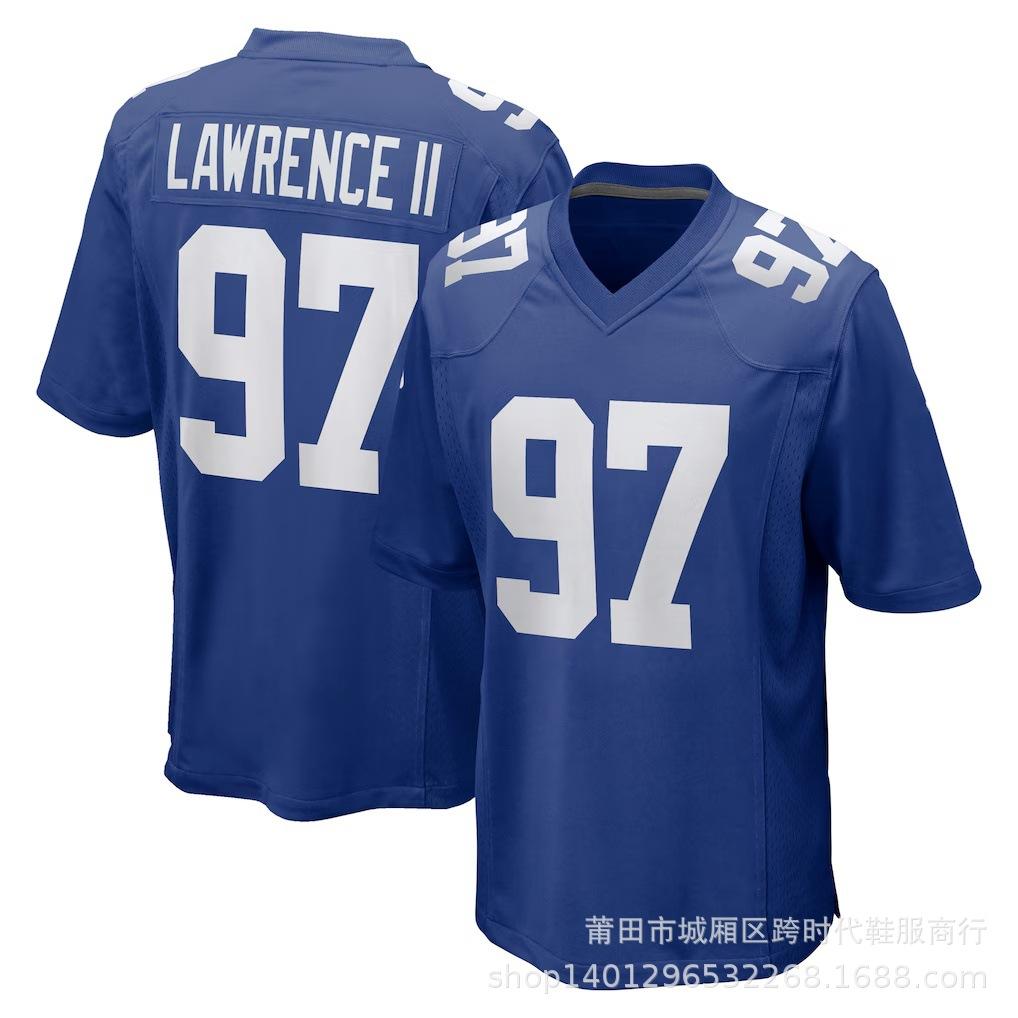 Wholesale NFL Giants Jersey Embroidered Rugby Jersey 1 #8 #JONES 26 #BARKLEY 56 #44 #