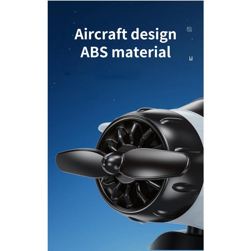 Solar Powered Airplane Shaped Car Ornaments,Dashboard Ornament Solar Powered Aircraft Model,Motion Activated Cars Interior Center Console Rotating