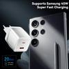 70W GaN Ladegerät PD Laden USB Typ C Ladegerät Unterstützt PD QC PPS Tragbares Schnellladegerät Für iPhone 15 14 13 Laptop-Ladegerät