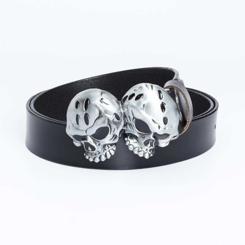 Ремень Trendy Personality Ghost Head Punk Bondage Belt Men s Belt 90cm
