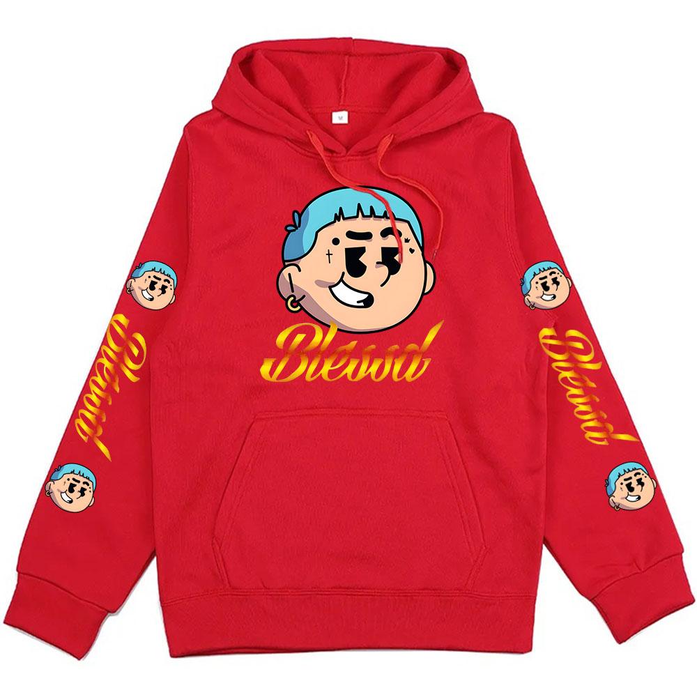 Pánské oblečení Mikiny s grafickým potiskem Blessd Unisex Hip Hopová móda Streetwear Mikiny na zimu Fleecový pohodlný top