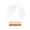 Good-12PCS DIY Blank Acrylic Table Sign Clear Sign With Stand Transparent Arch Table Numbers Table Card Wedding Decoration, Dura
