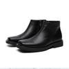 Square Martin boots Men's high street zipper locomotive boots Height-increasing Chelsea boots European and American tooling cycling boots 185185-R