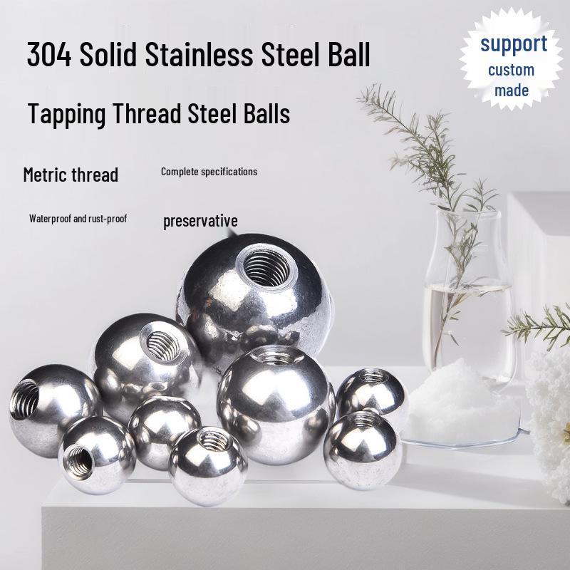 304 Stainless Steel Threaded Blind Hole Food Grade Steel Ball 12mm