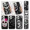 Cleopatra Egyptian Princess Cat Skull Hieroglyphic Phone Case Cover for iPhone 17 Air 16 16e 15 13 14 11 12 Pro Max Max Plus