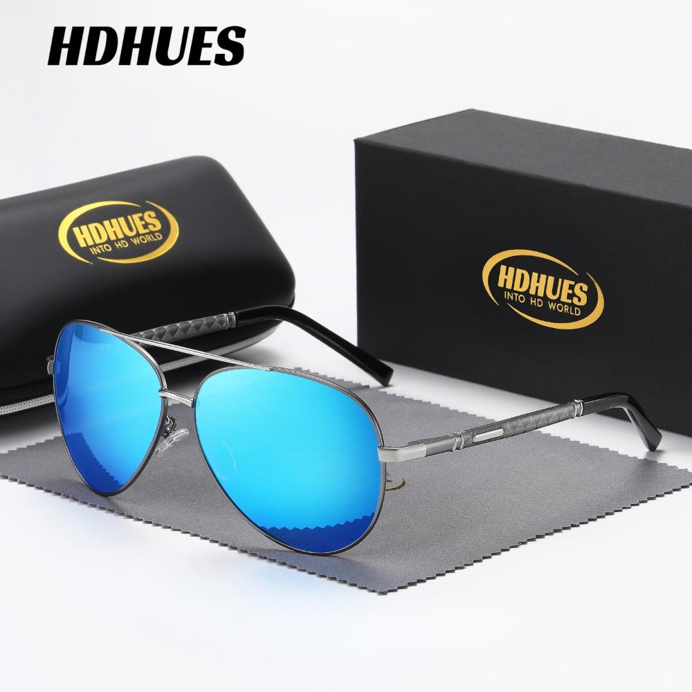 

HdHues Унисекс Металлические поляризованные солнцезащитные очки для уличного вождения на пружинных ножках, UV400