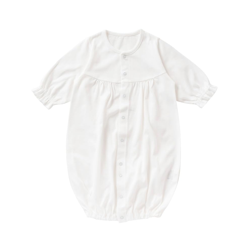 

de Yoke Switching All Snap для новорожденных, сделано в Японии для [Creme Coco] Двусторонний [замена промежности/2-сторонний] 50-70 см (Футболка (Материал Весна/Лето))