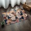 3D Butterfly Diatomite Floor Mat Bathroom Absorbent Non Slip Mat For Bathroom Door Entrance Quick Dry Feet Rug