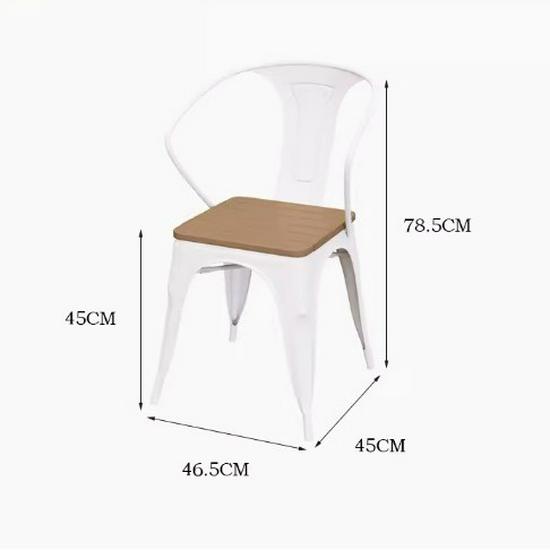 Garden Anti-Corrosion Wood-Plastic Composite Dining Set: Outdoor Table & Chairs for Courtyard, Balcony, or Cafe