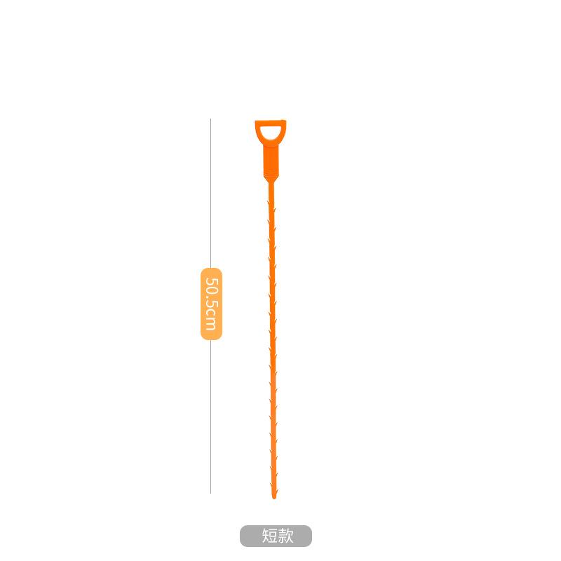 Hand Crank Flexible Drain Unclogger, 2 Sizes 52cm/64cm Pipe Cleaner for Kitchen Bathroom & Home Drawer Storage Organizing