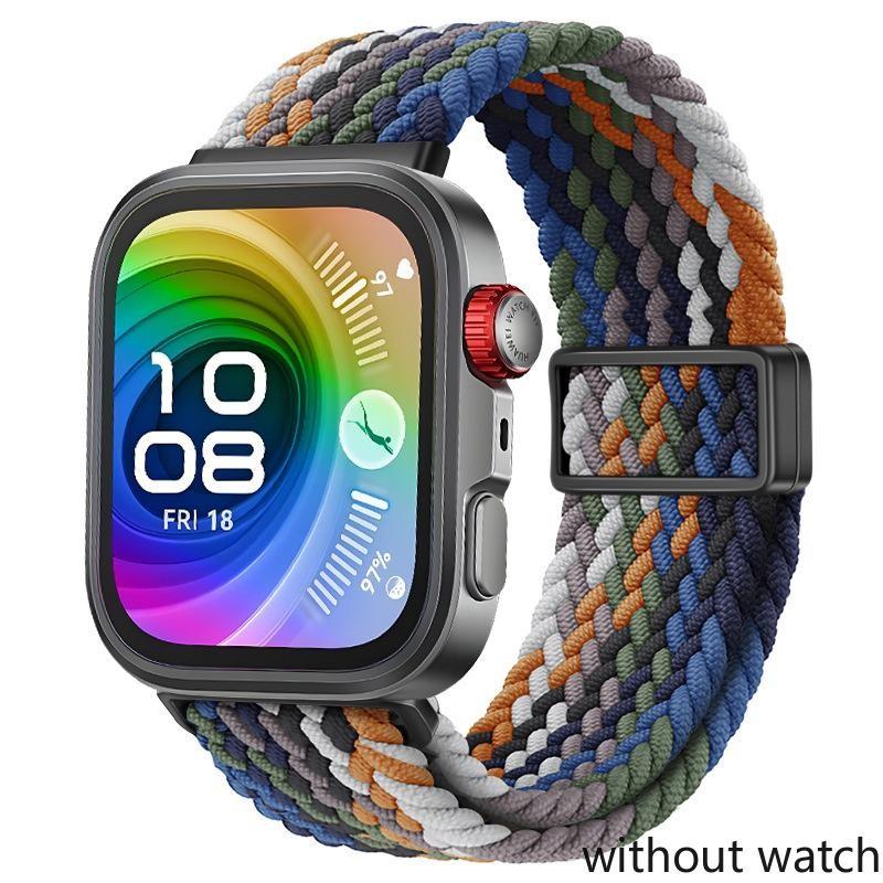 Nylon Magnetic Strap for Huawei Watch Fit 4/3 Braided Breathable for Huawei Watch Fit 4 Pro Sport Bracelet Watchband Accessories