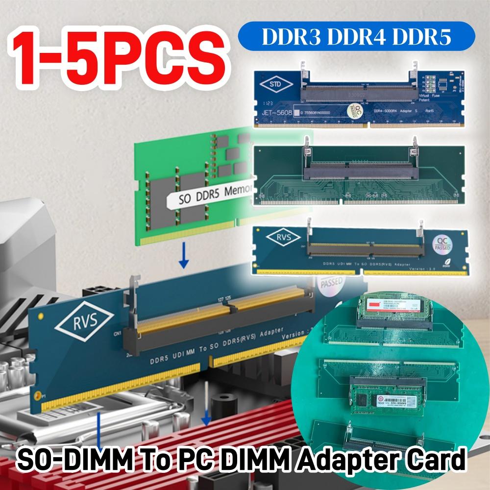 Laptop To Desktop Memory Adapter Card DDR3 DDR4 DDR5 SO-DIMM To PC DIMM Card Connector Card Memory Stick RAM Connector Adapter