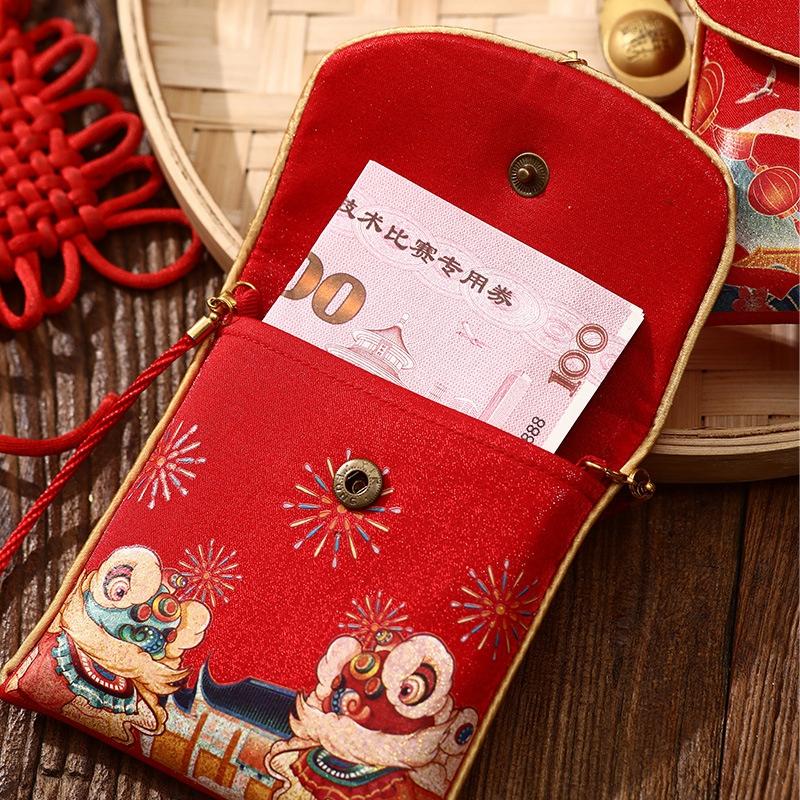 2026 Red Envelopes Chinese New Year Decorations 2026 Party Favors Gifts Bags Money Packaging Bags Spring Festival Red Pockets