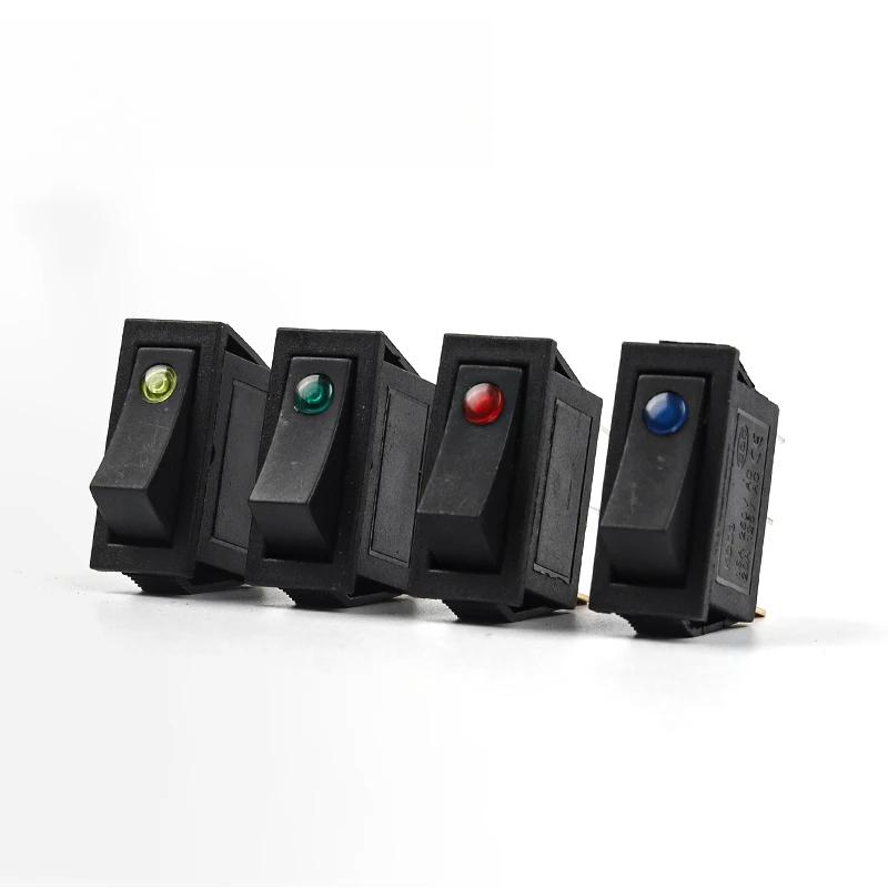 5PCS 3Pin 2 Position Rocker Switch LED Light Button Power Switch 6A/20A 250V/125V  for Car Truck Marine Boat Car Accessories