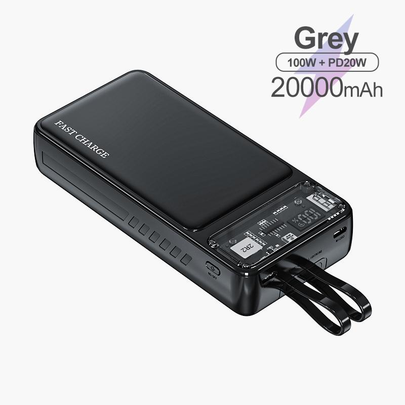 100W Schnellladegerät Powerbank QGeeM 20000mAh (Schnellladen)