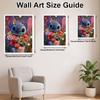 Disney Stitch Flowers Diamond Painting Kit 5D DIY, Suitable for Beginners and Craft Lovers, Interior Space Decoration