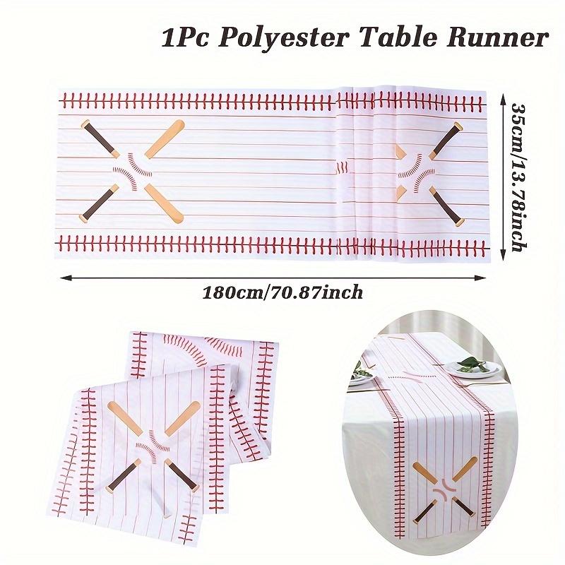 Golf Club & Ball Pattern Table Runner, Sports - style Dining Table Decor for Home, Party Women's clothing