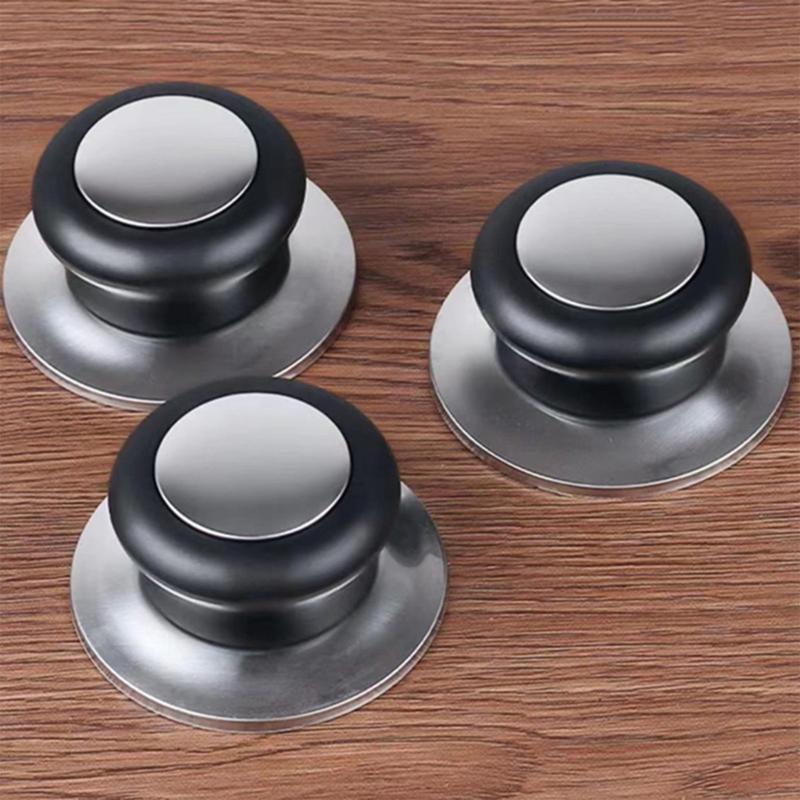 2pcs Multipurpose Lid Knobs Convenient for Cookware Easy To Replace and Heat Resistant Designs Stainless Steel
